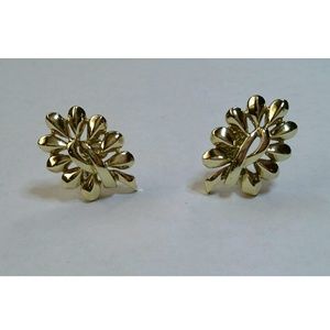 Vintage Coro gold tone clip-on earrings EUC